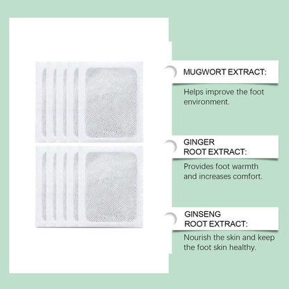 Herbal Detox Foot Pads – Deep Cleansing & Relaxation ( Buy 10 Get 30 Free)