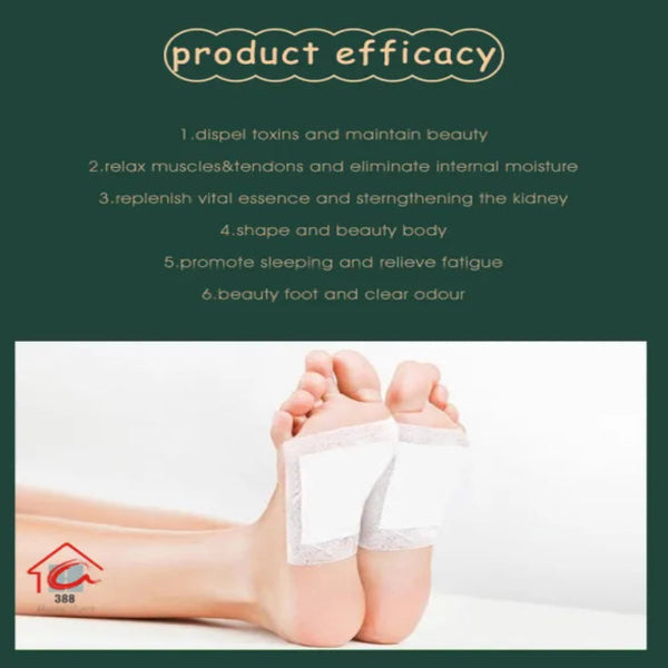 100% Herbal & Gentle Ingredient Detox Foot Pads (BUY 10 GET 20 FREE Pack of 30)