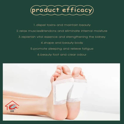 Herbal Detox Foot Pads – Deep Cleansing & Relaxation ( Buy 10 Get 30 Free)